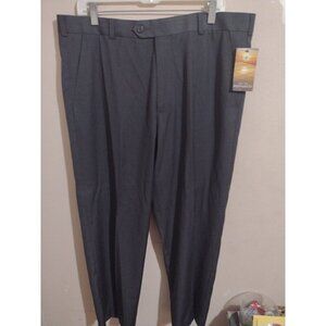 NWT George Repreve For The Resources Gray Pants Flat Front Mens 38X30